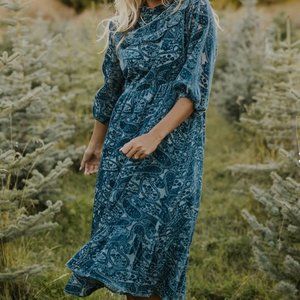 Roolee Blue Velvet Dress NWT size XXXL